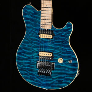 Ernie Ball Music Man 30th Anniversary Axis Anniversary Trans Blue Quilt (510)