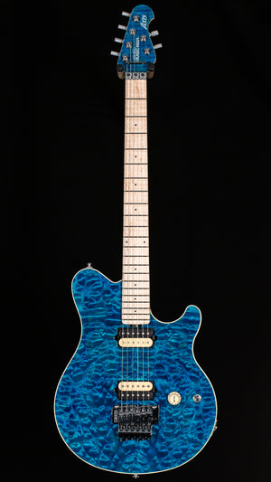 Ernie Ball Music Man 30th Anniversary Axis Anniversary Trans Blue Quilt (544)