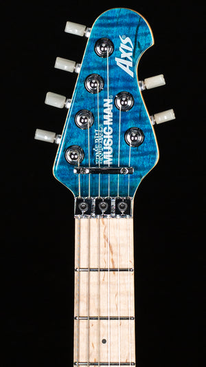 Ernie Ball Music Man 30th Anniversary Axis Anniversary Trans Blue Quilt (544)