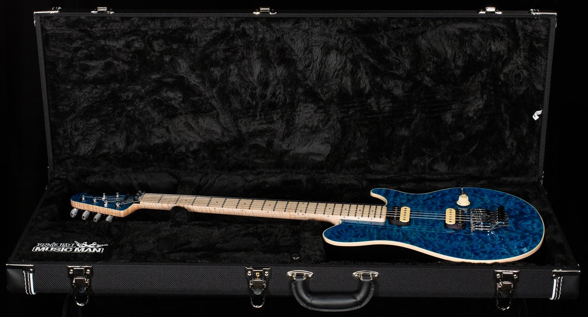 Ernie Ball Music Man 30th Anniversary Axis Anniversary Trans Blue Quilt (544)