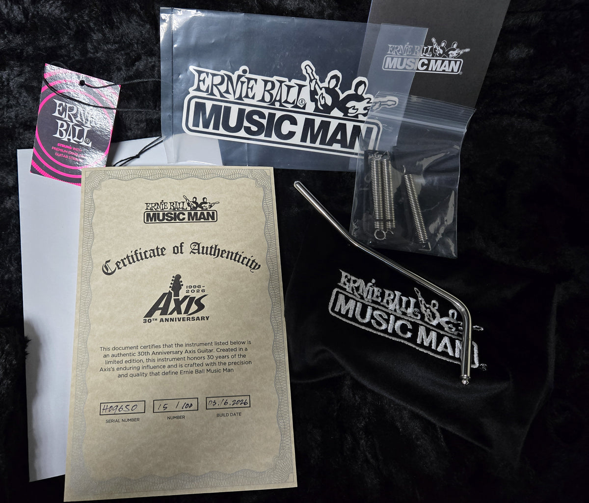 Ernie Ball Music Man 30th Anniversary Axis Trans Purple Quilt (650)