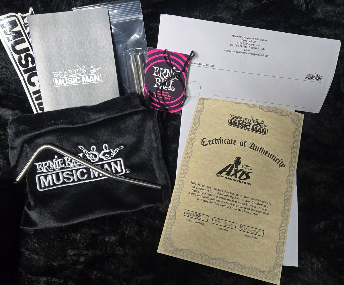 Ernie Ball Music Man 30th Anniversary Axis Trans Pink Quilt (895)