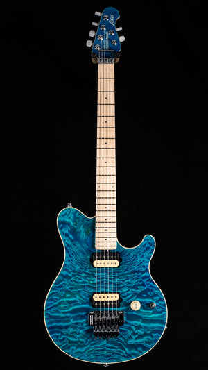 Ernie Ball Music Man 30th Anniversary Axis Anniversary Trans Blue Quilt (691)