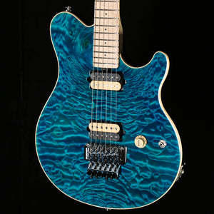 Ernie Ball Music Man 30th Anniversary Axis Anniversary Trans Blue Quilt (691)
