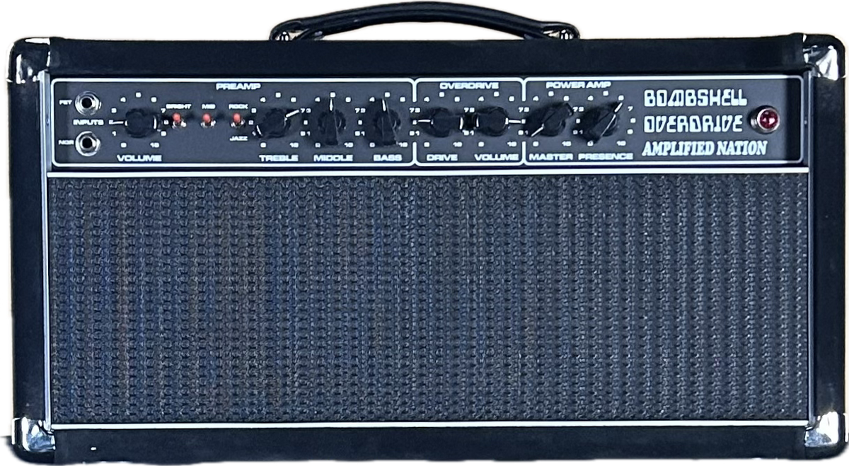 Amplified Nation Bombshell Overdrive 50W Head Black Suede
