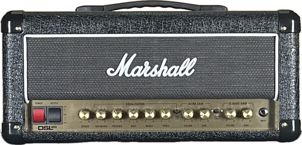 Marshall DSL20HR 2 Channel 20 Watt Guitar Amp Head Black