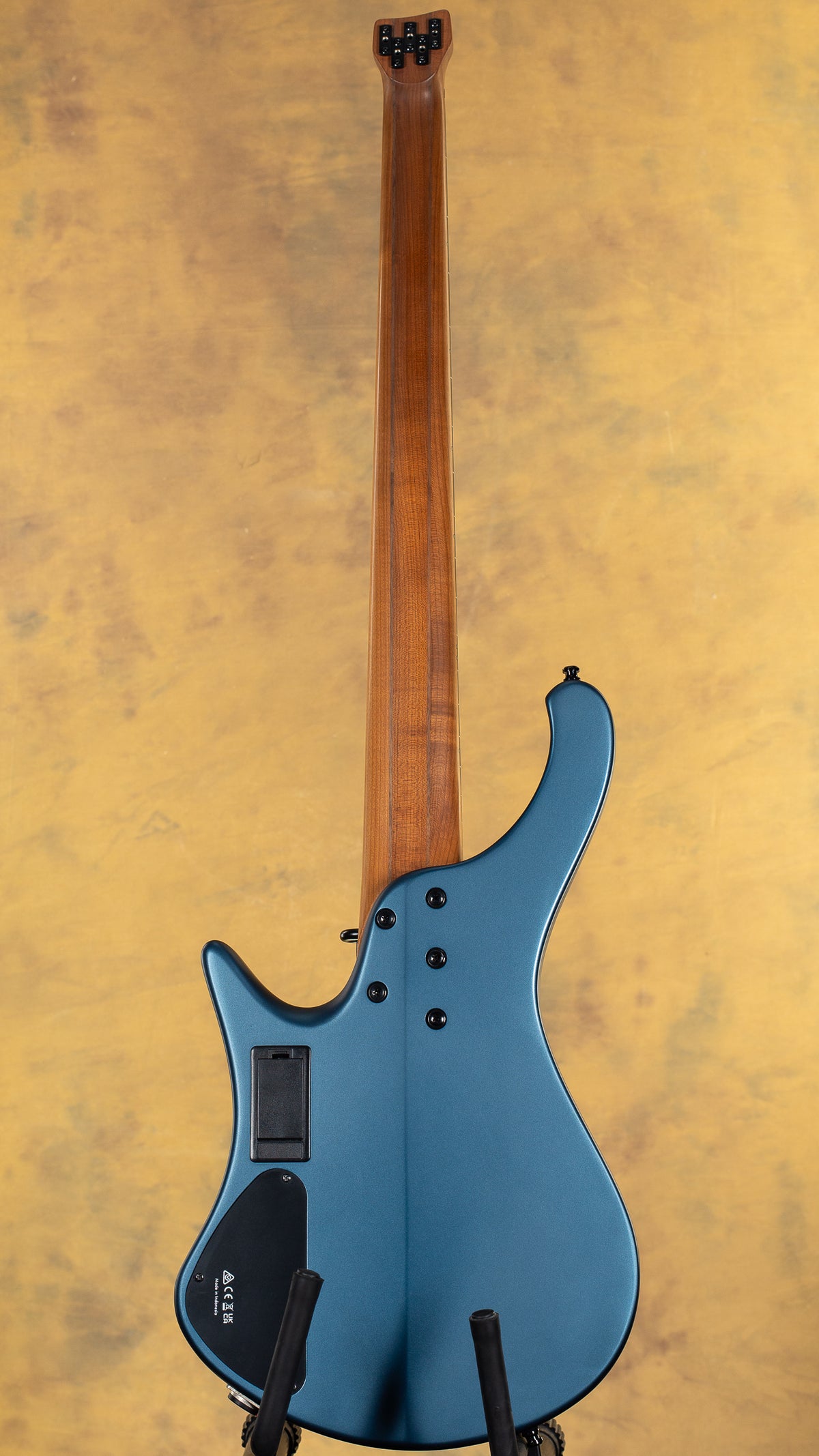 2023 Ibanez Bass Workshop EHB1005F Fretless 5-string Bass Guitar - Arctic Ocean Matte