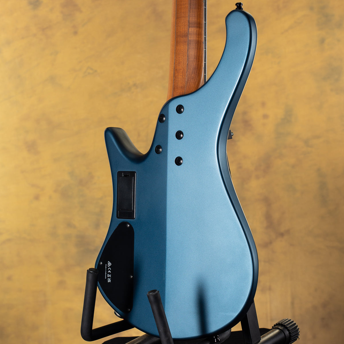 2023 Ibanez Bass Workshop EHB1005F Fretless 5-string Bass Guitar - Arctic Ocean Matte