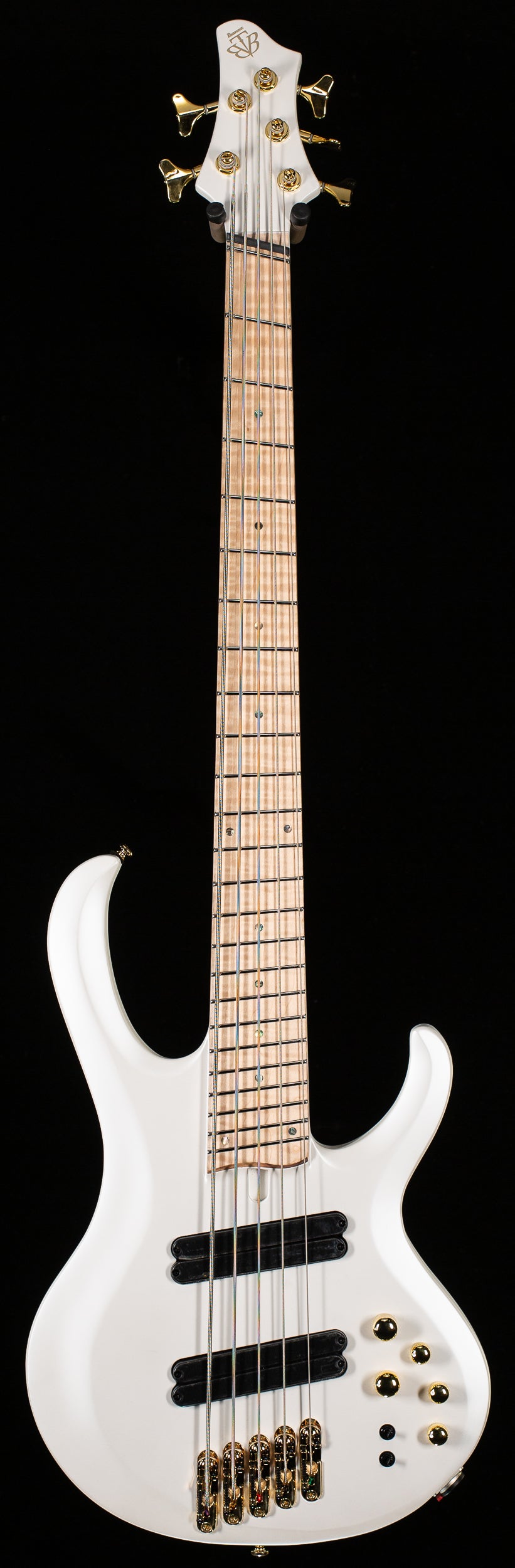 Ibanez BTB605MLMPWM 5-String Multi-Scale Electric Bass Guitar Pearl White Matte (212)