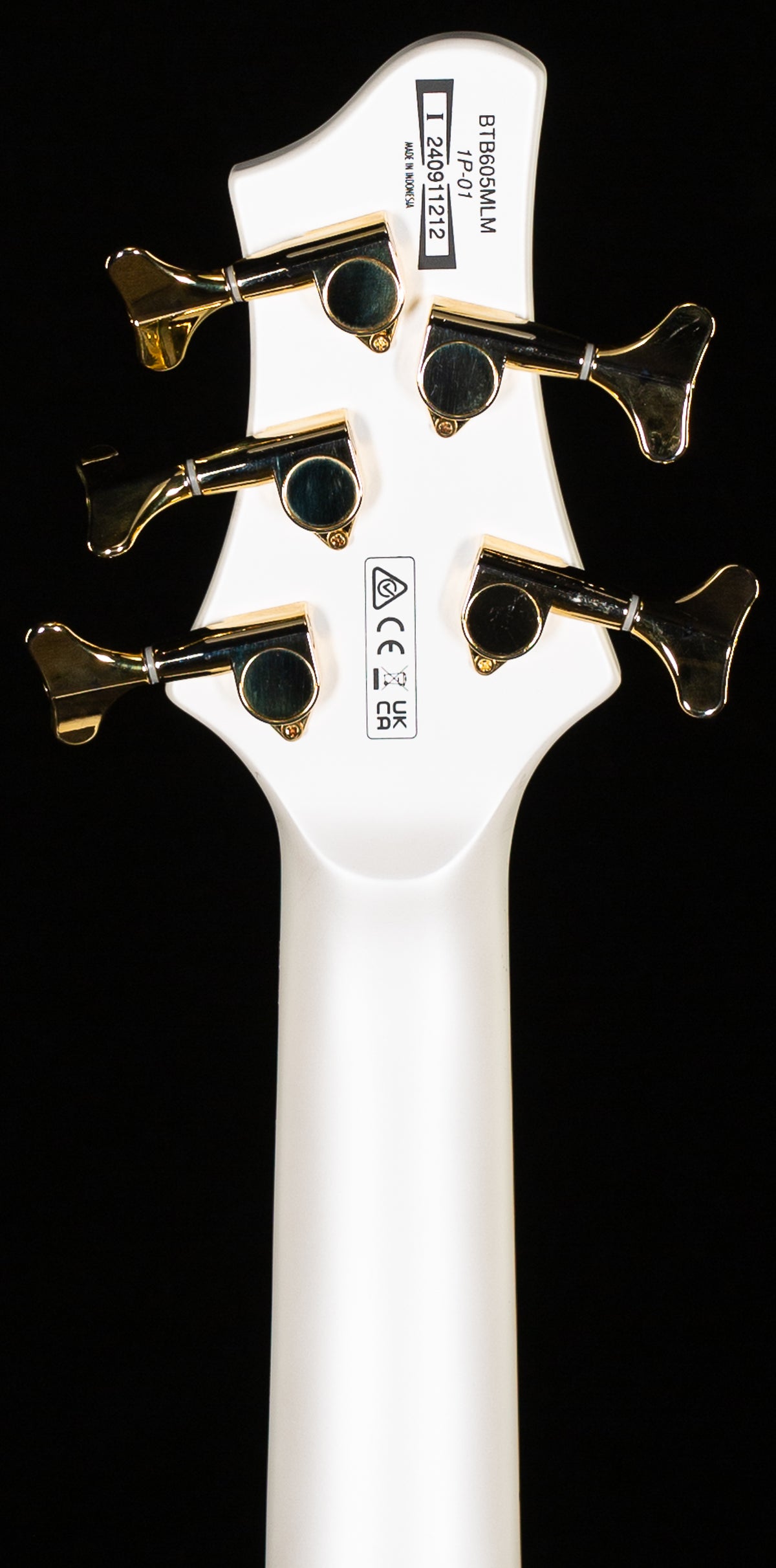 Ibanez BTB605MLMPWM 5-String Multi-Scale Electric Bass Guitar Pearl White Matte (212)