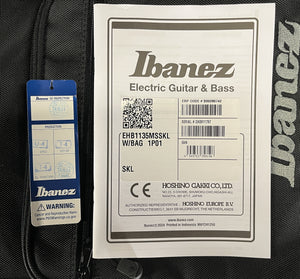 Ibanez Bass Workshop EHB1135MSSKL 5-string Multi-scale Bass Silver Wave Black Low Gloss (797)