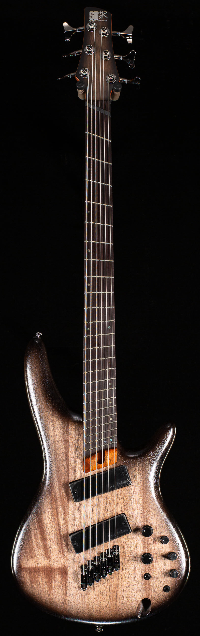 Ibanez SRC6MSBLL 6-string Multi-Scale Bass Guitar Black Stained Burst Low Gloss (287)