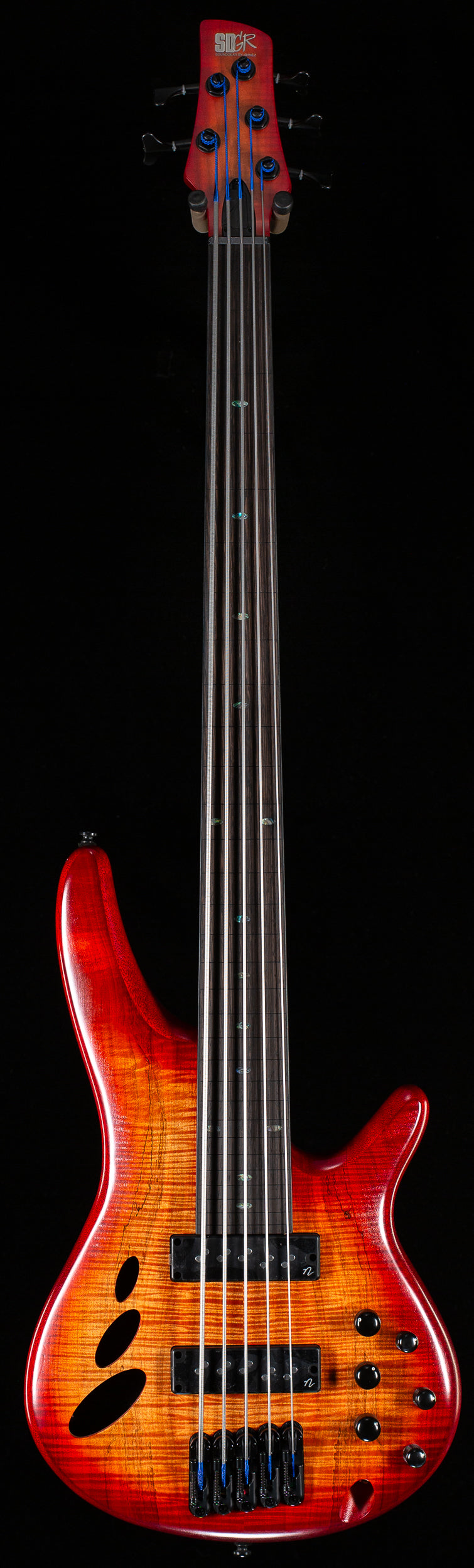 Ibanez SR Bass Workshop SRD905F Fretless 5-string Bass Brown Topaz Burst Low Gloss (036)