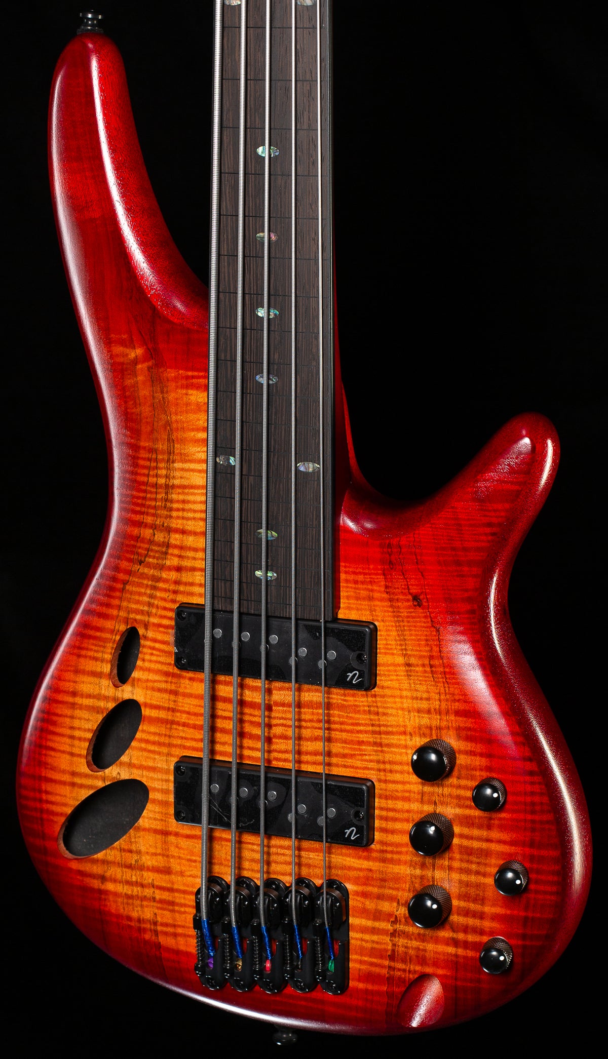 Ibanez SR Bass Workshop SRD905F Fretless 5-string Bass Brown Topaz Burst Low Gloss (036)