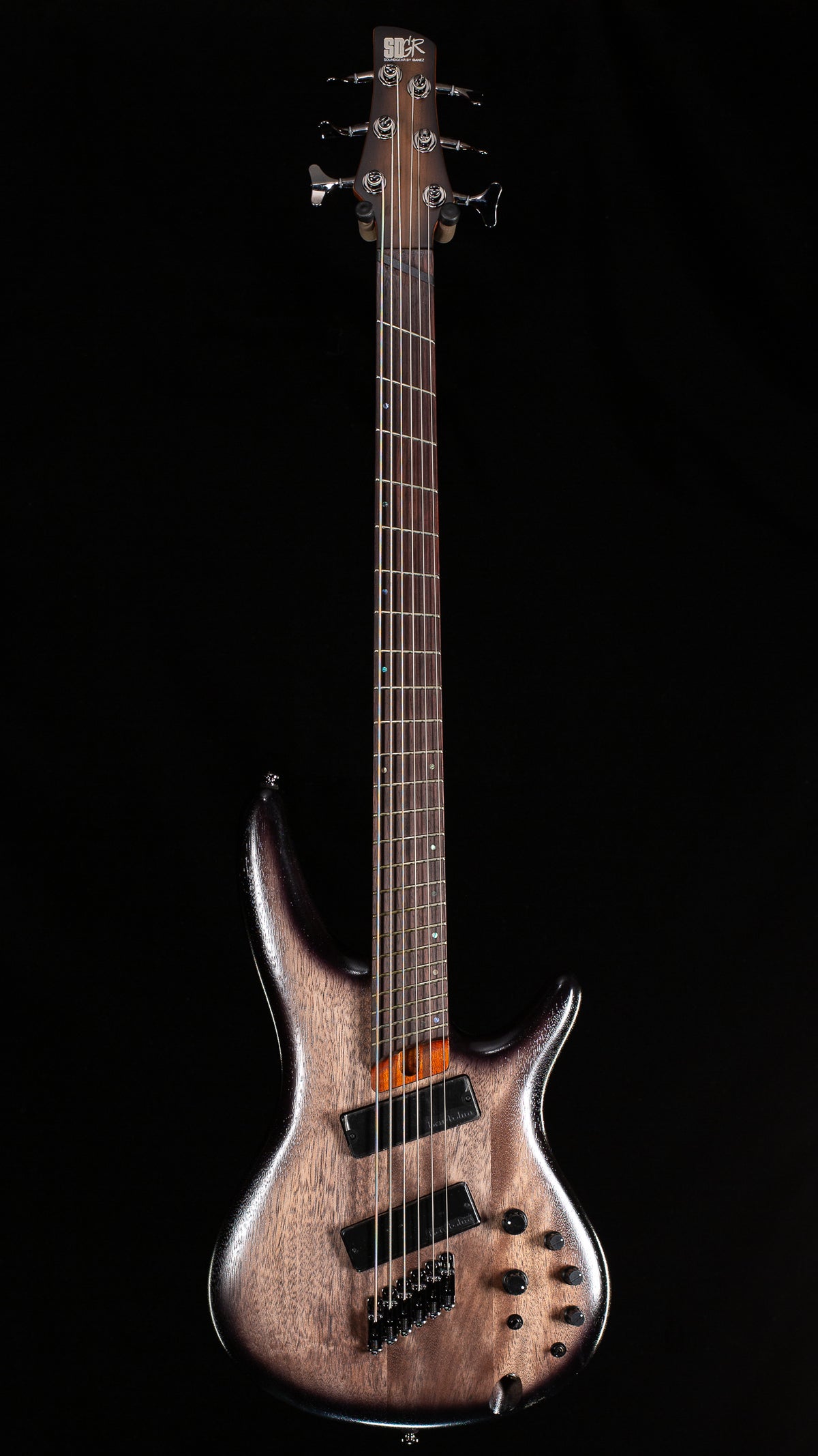 Ibanez Bass Workshop SRC6MS 6-string Multi-Scale Bass Black Stained Burst Low Gloss (609)