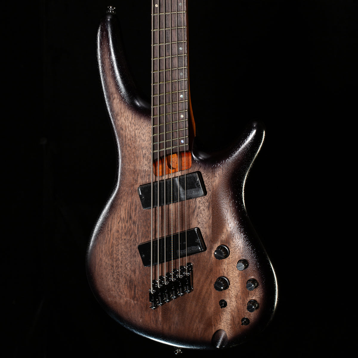 Ibanez Bass Workshop SRC6MS 6-string Multi-Scale Bass Black Stained Burst Low Gloss (609)