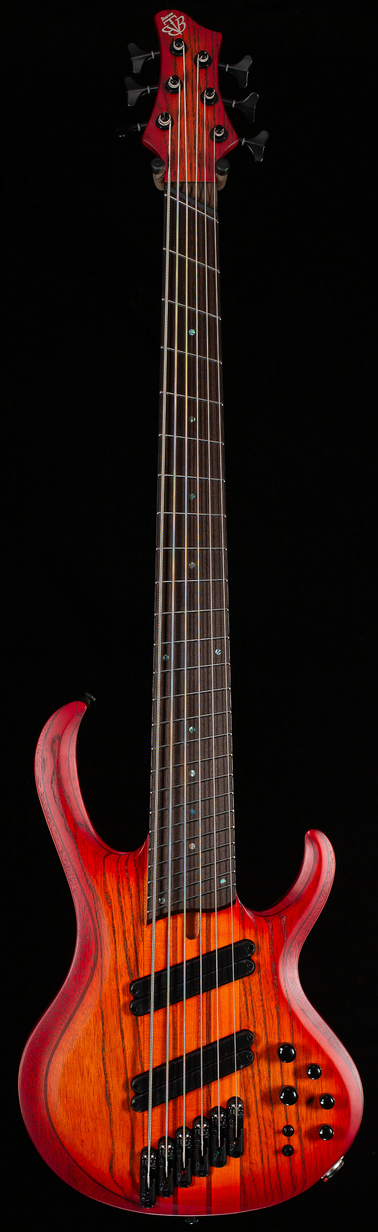 Ibanez Bass Workshop BTB866MS 6-string Bass Brown Topaz Burst Flat (015)