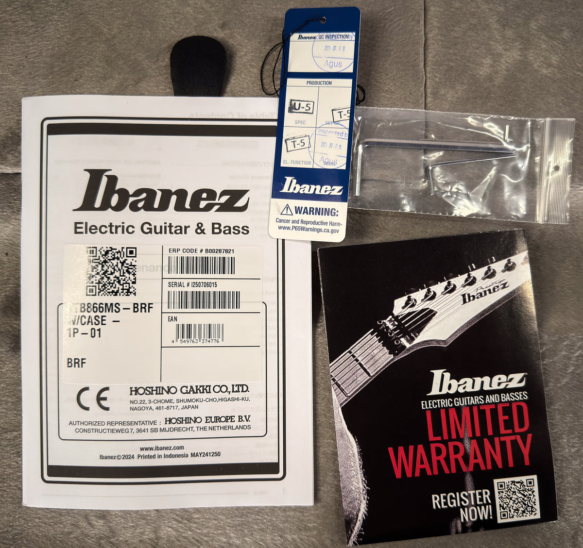 Ibanez Bass Workshop BTB866MS 6-string Bass Brown Topaz Burst Flat (015)