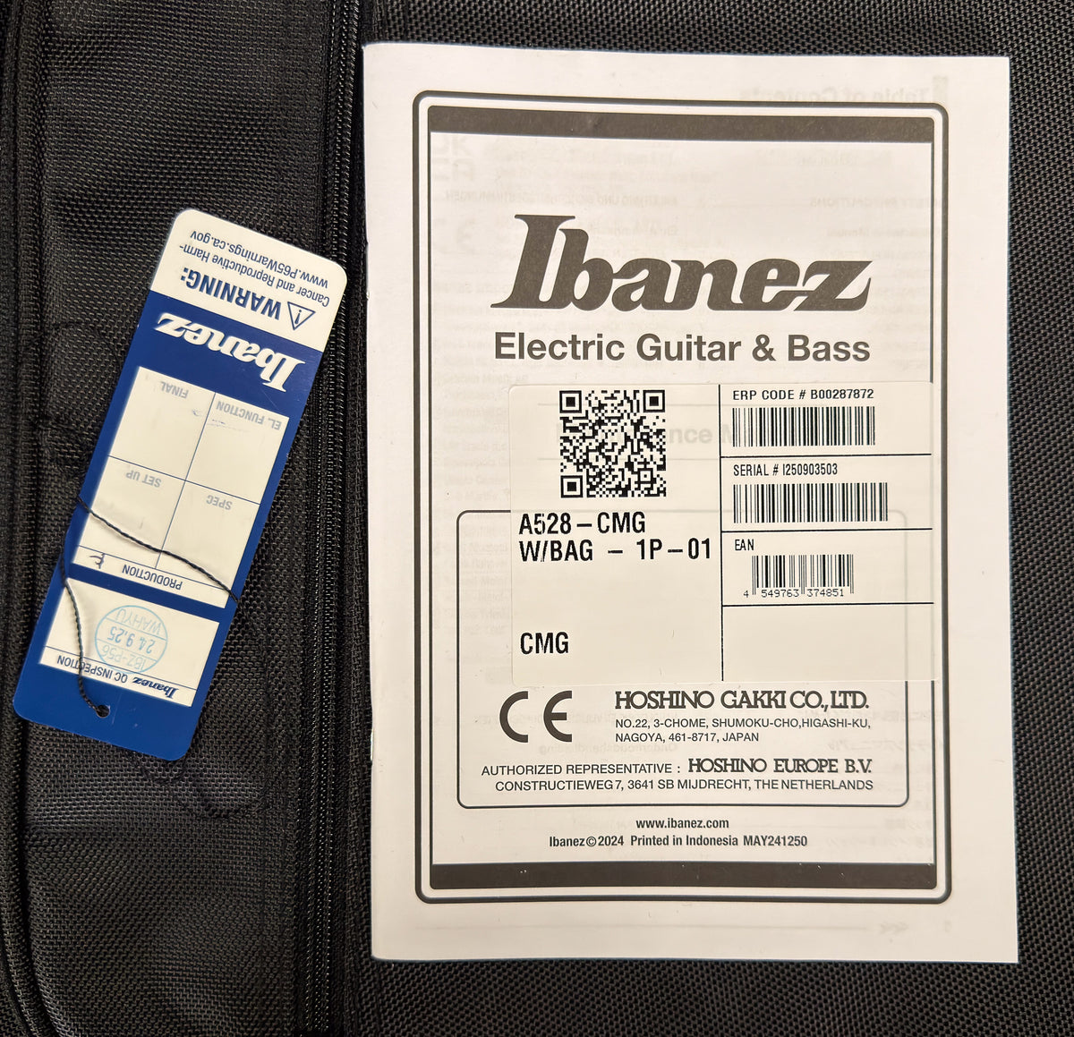 Ibanez A Series A528CMG Coral Mirage 8 String (503)