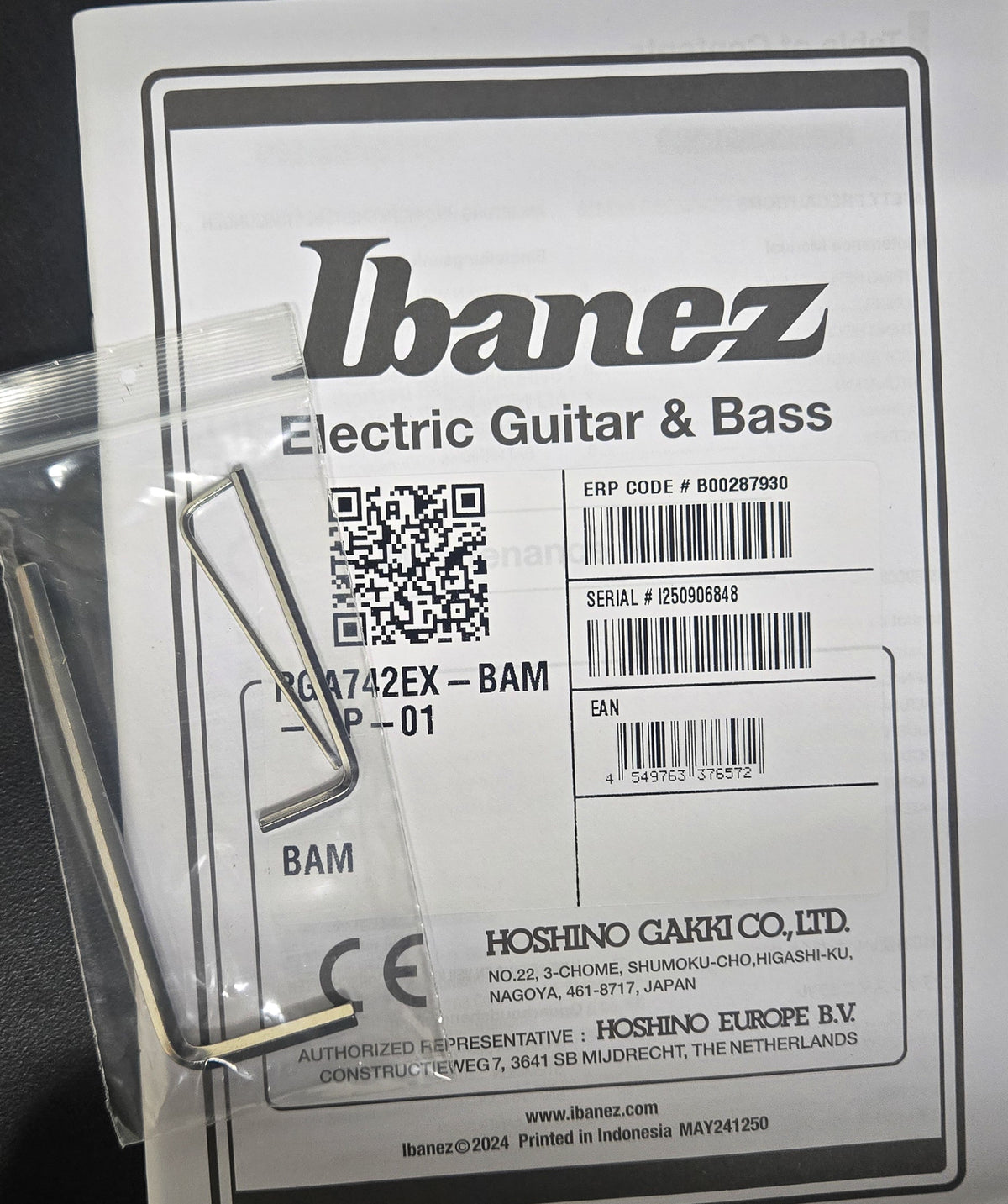 Ibanez Standard RGA742EX 7-string Black Aurora Burst Matte (848)
