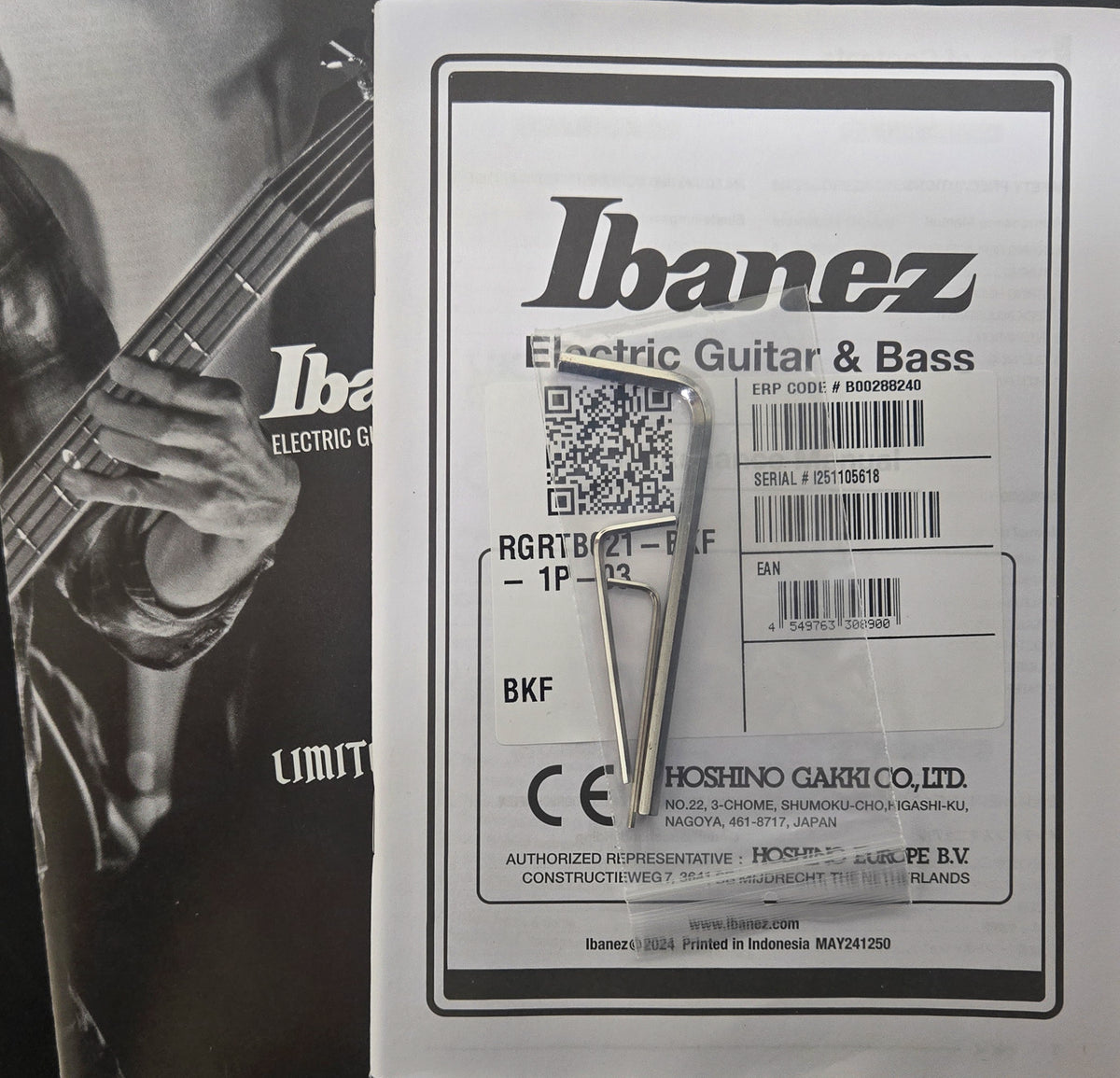 Ibanez IronLabel RGRTB621 Black Flat (618)