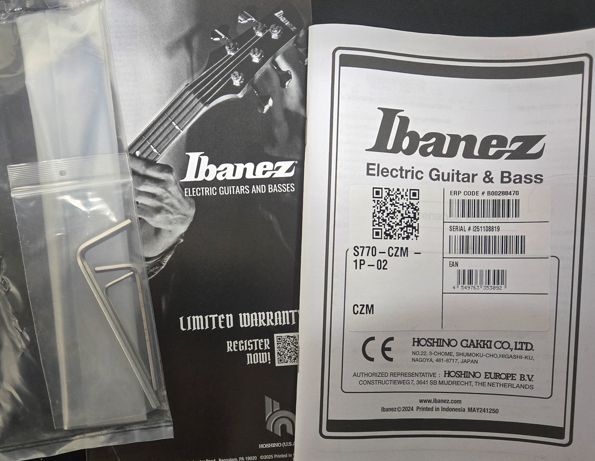 Ibanez S770 Solidbody Cosmic Blue Frozen Matte (819)