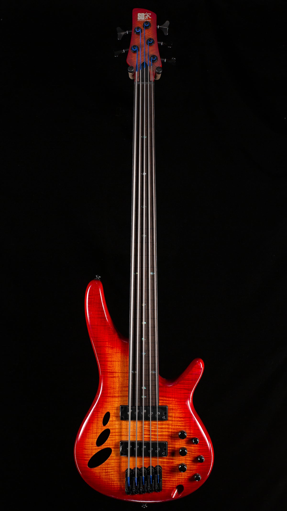 Ibanez SR Bass Workshop SRD905F Fretless 5-string Bass Brown Topaz Burst Low Gloss (091)