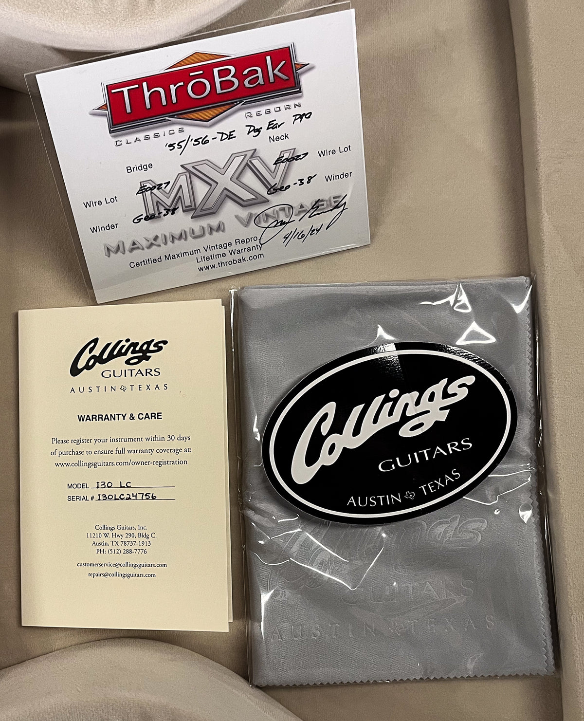 Collings I-30 LC Tobacco ThroBak P-90s (756)