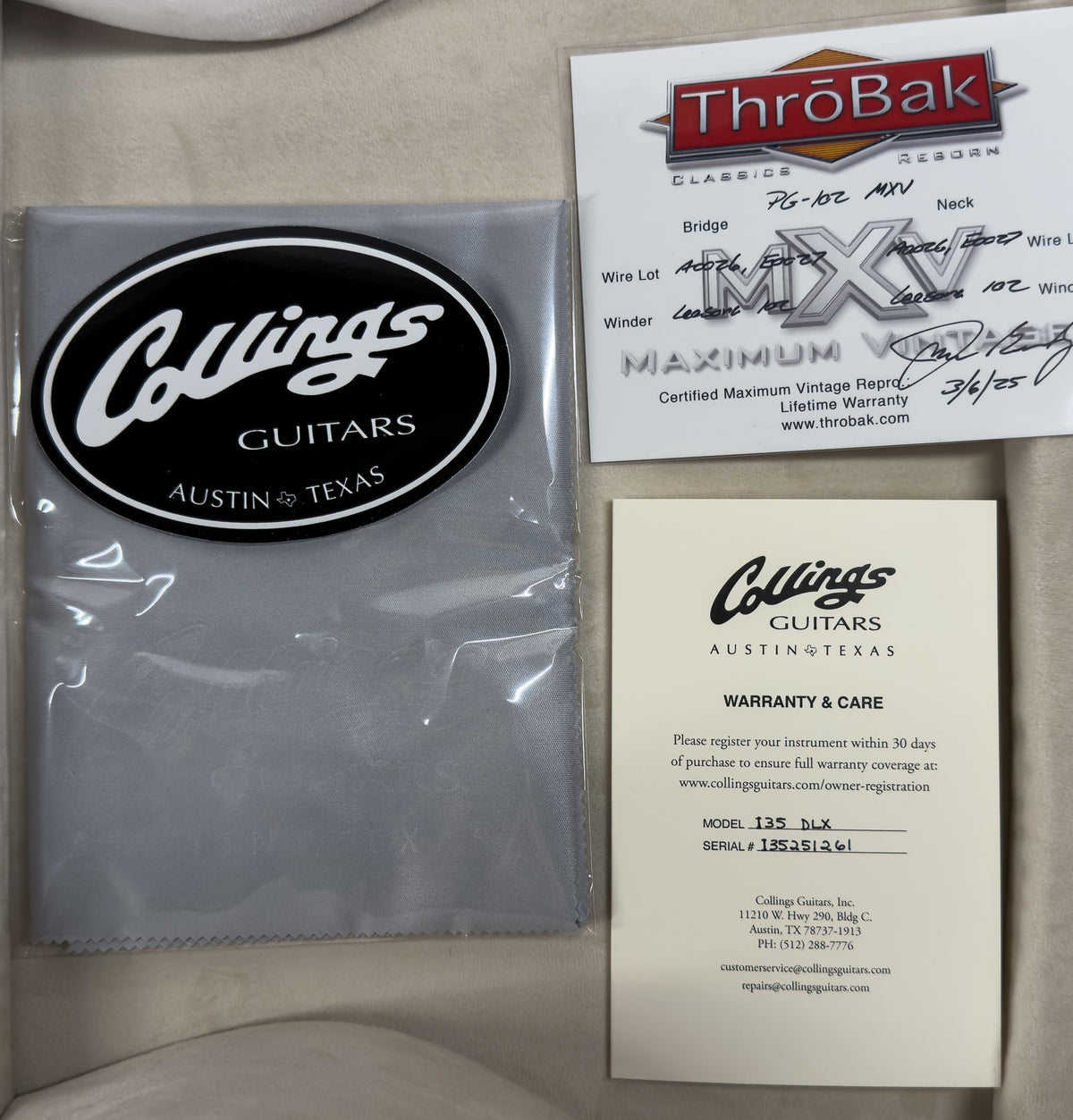 Collings I-35 Deluxe Iced Tea Sunburst ThroBaks (261)