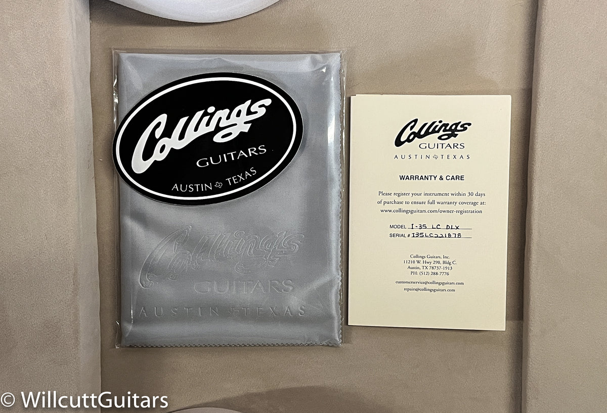 Collings I-35 LC Deluxe Olympic White Aged Ron Ellis Pickups (878)