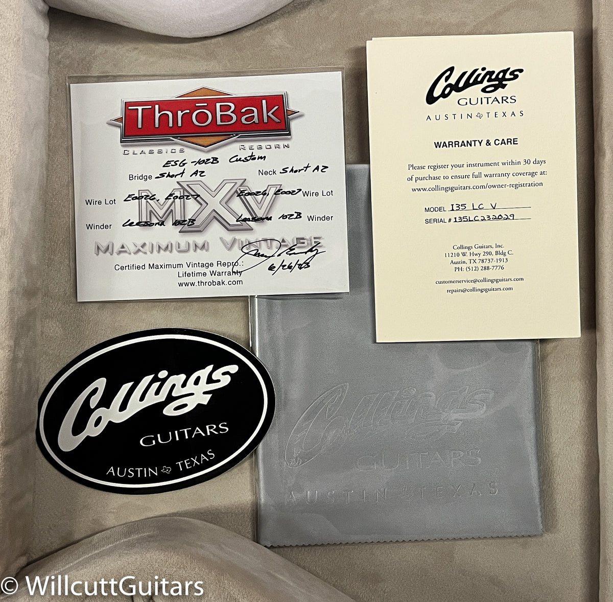 Collings I-35 LC Vintage Jet Black Throbaks (029)