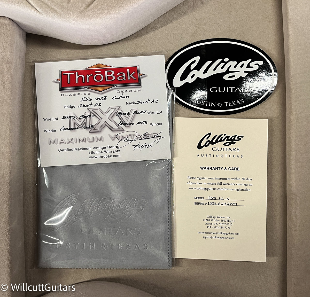 Collings I-35 LC Vintage Jet Black Throbaks (091)