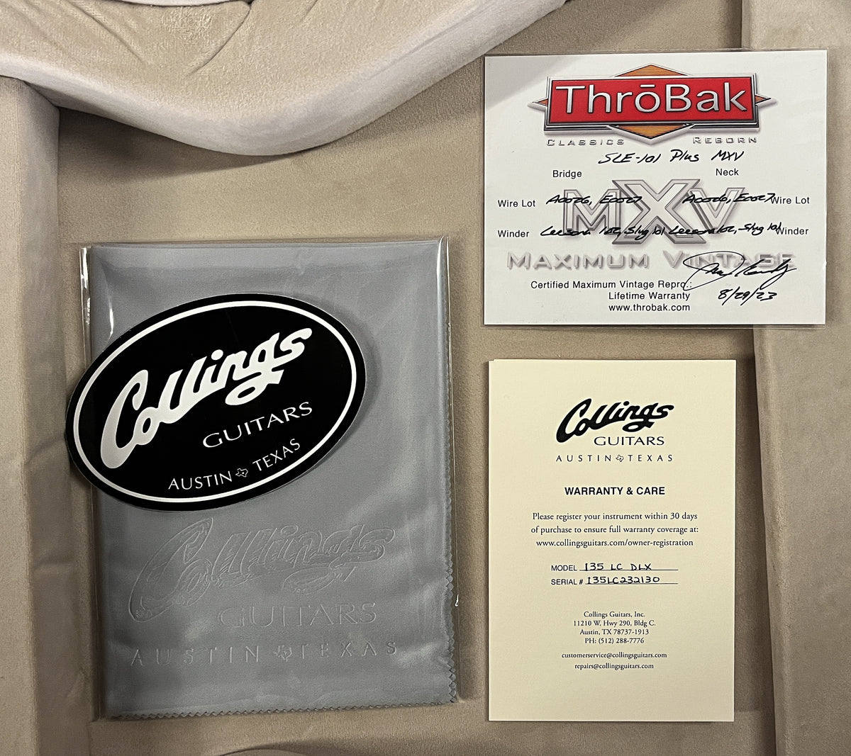 Collings I-35 LC Deluxe Iced Tea Sunburst ThroBaks (130)