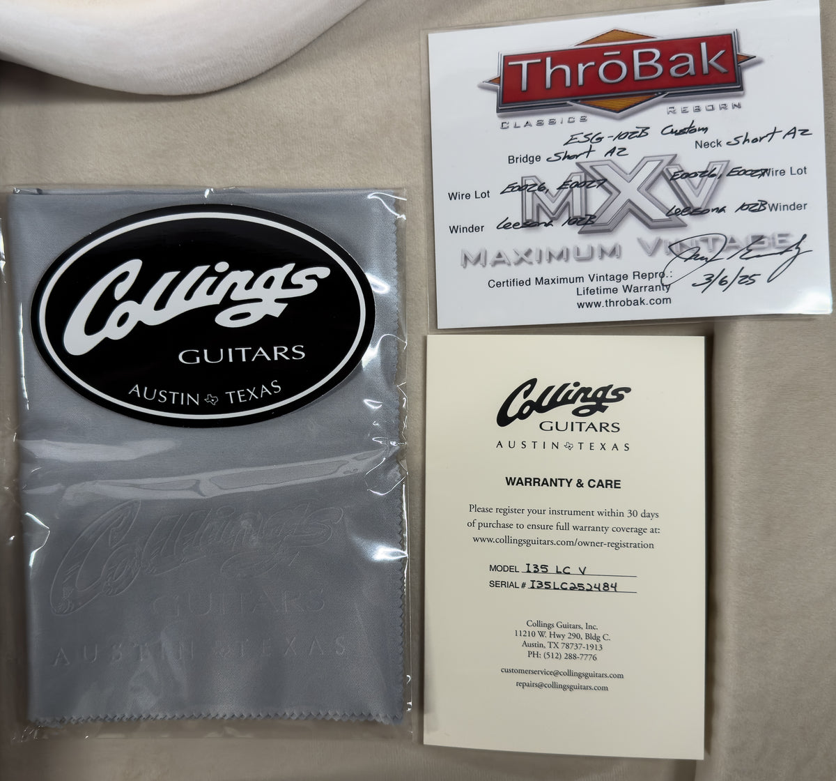 Collings I-35 LC Vintage Electric Guitar Tobacco Sunburst (484)