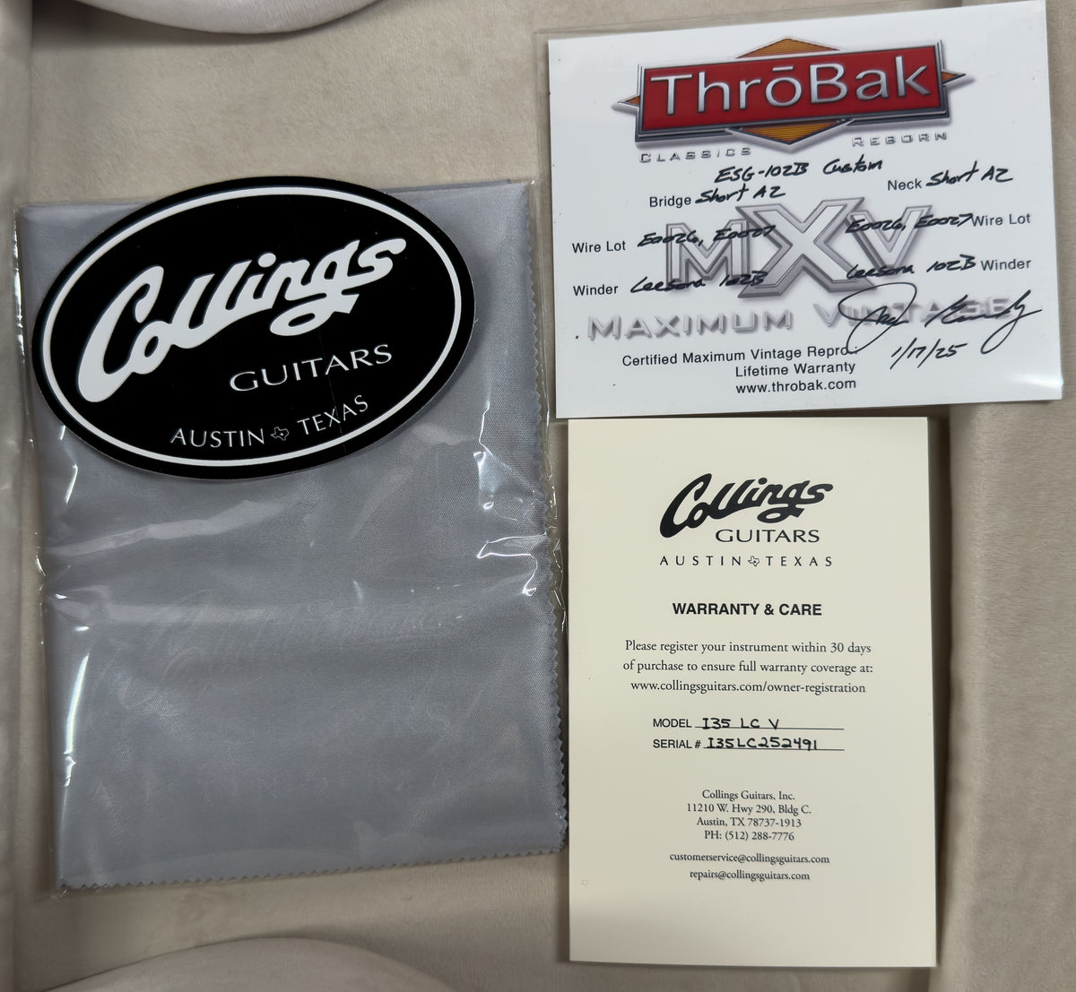 Collings I-35 LC Vintage Electric Guitar Jet Black (491)