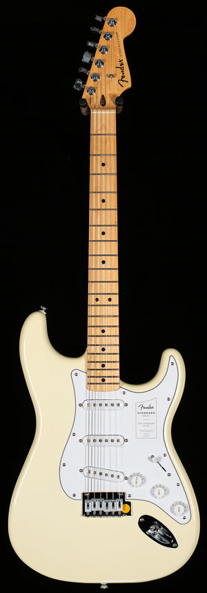 Fender Standard Stratocaster Maple Fingerboard White Pickguard, Olympic White (738)