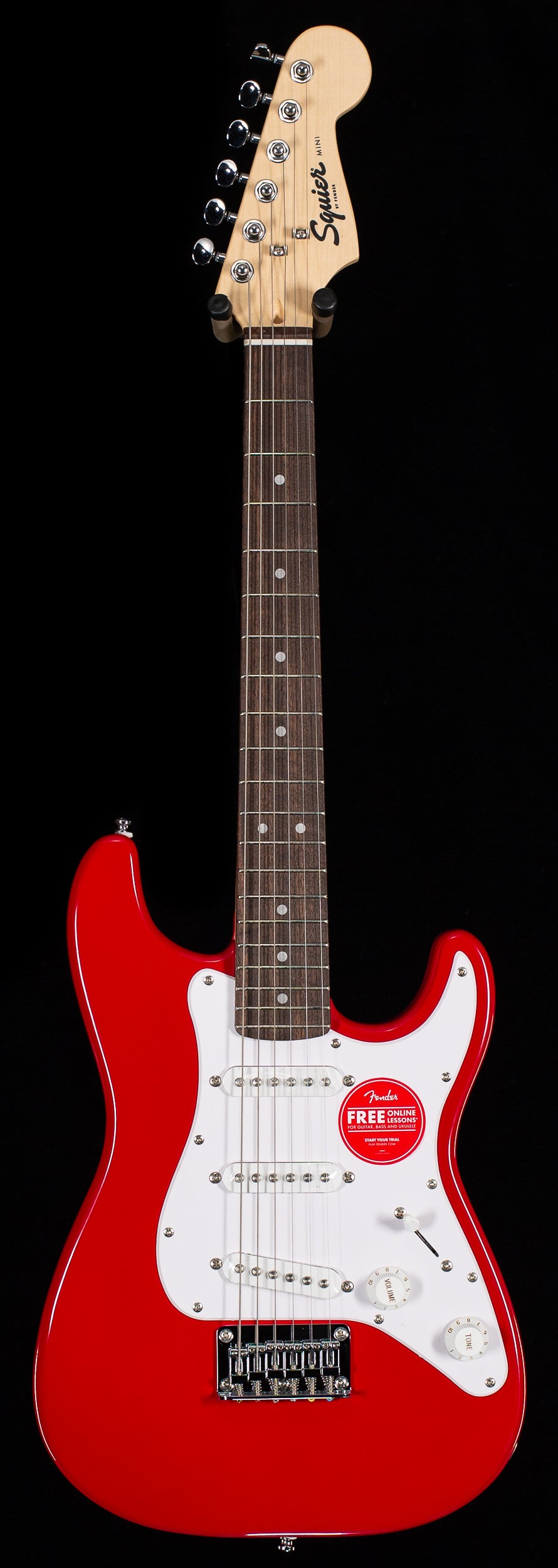 Fender Mini Stratocaster Laurel Fingerboard White Pickguard Dakota Red (300)