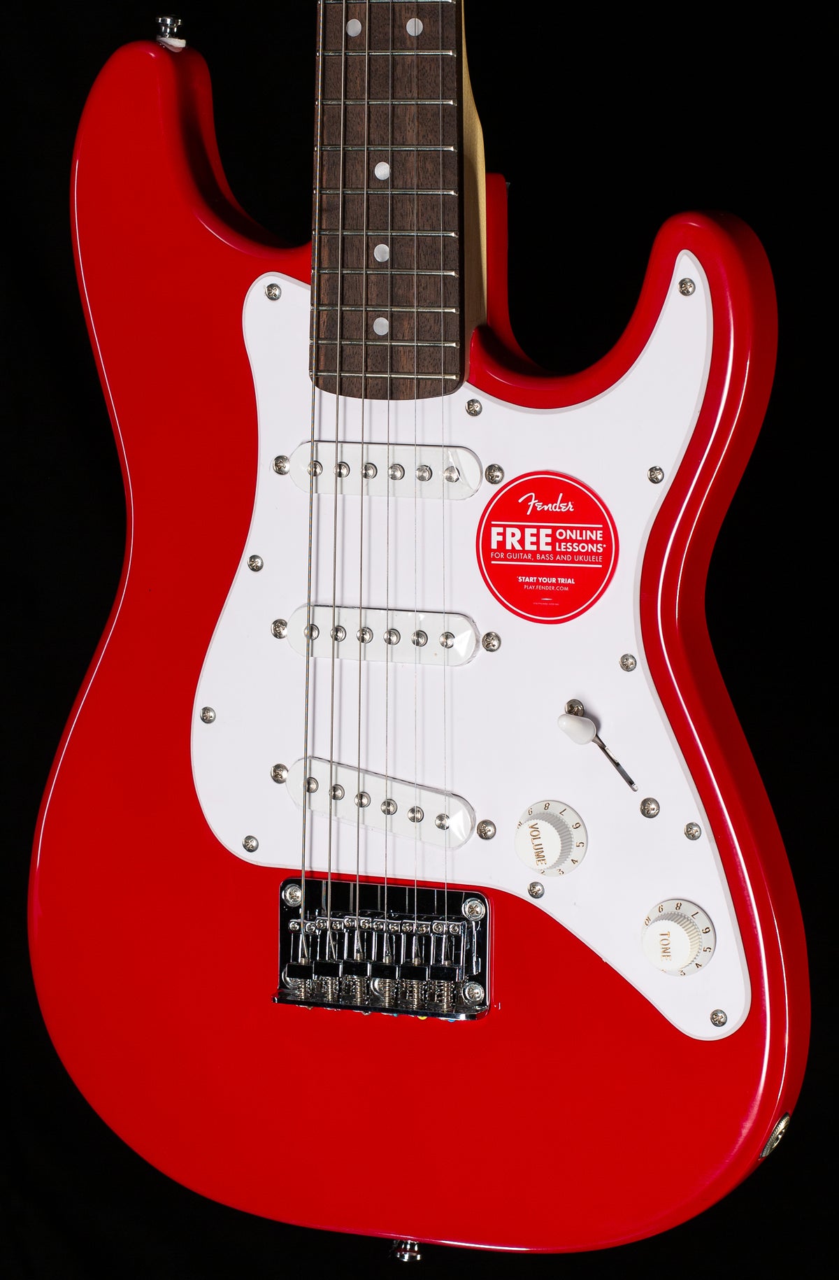 Fender Mini Stratocaster Laurel Fingerboard White Pickguard Dakota Red (300)