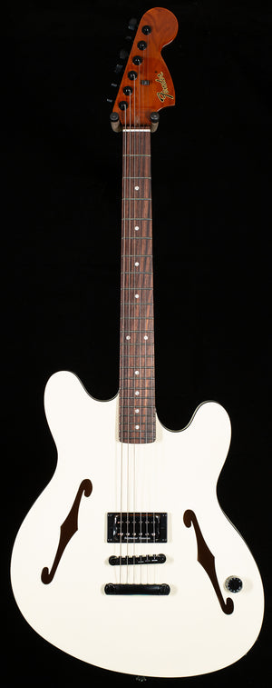 Fender Tom DeLonge Starcaster Rosewood Fingerboard Black Hardware, Satin Olympic White (925)