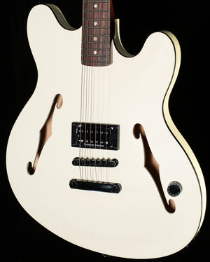 Fender Tom DeLonge Starcaster Rosewood Fingerboard Black Hardware, Satin Olympic White (925)