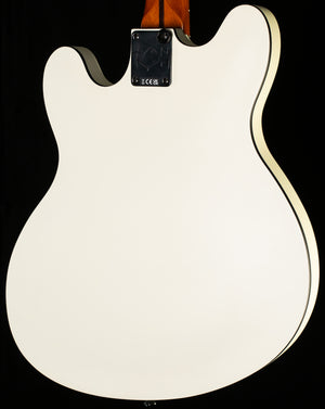 Fender Tom DeLonge Starcaster Rosewood Fingerboard Black Hardware, Satin Olympic White (925)