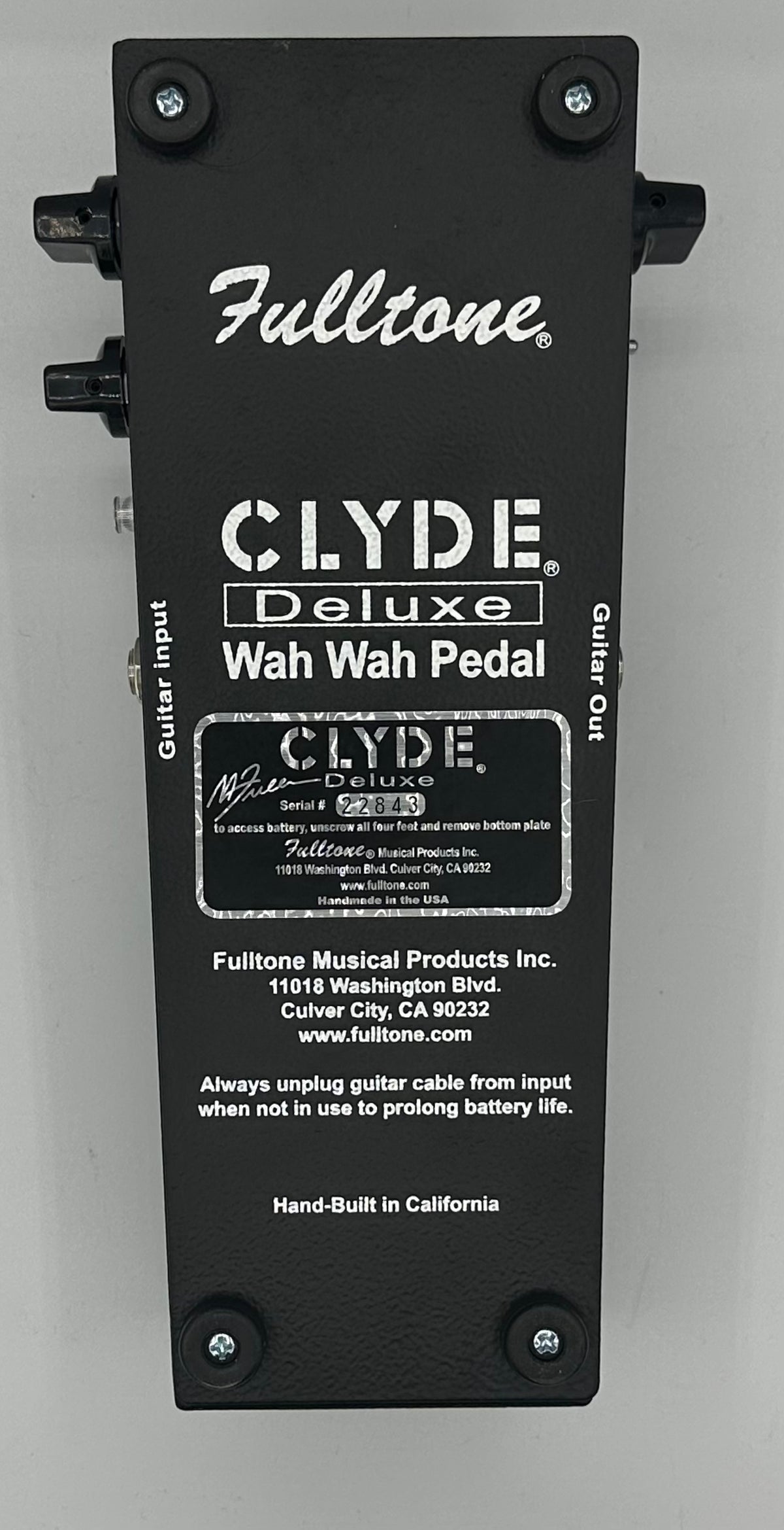Fulltone Clyde Deluxe Wah