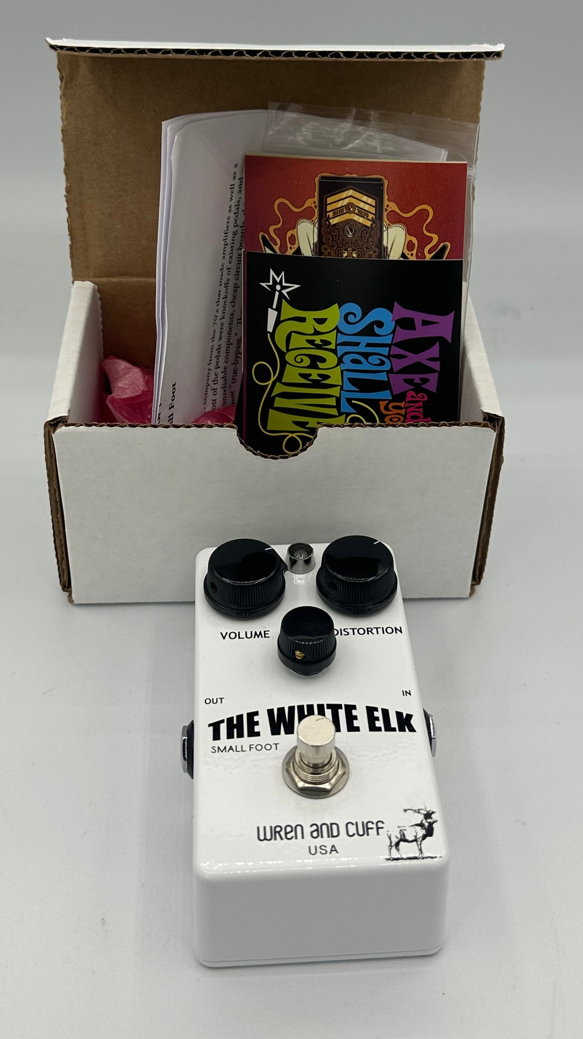 Wren and Cuff White Elk Small Foot Fuzz