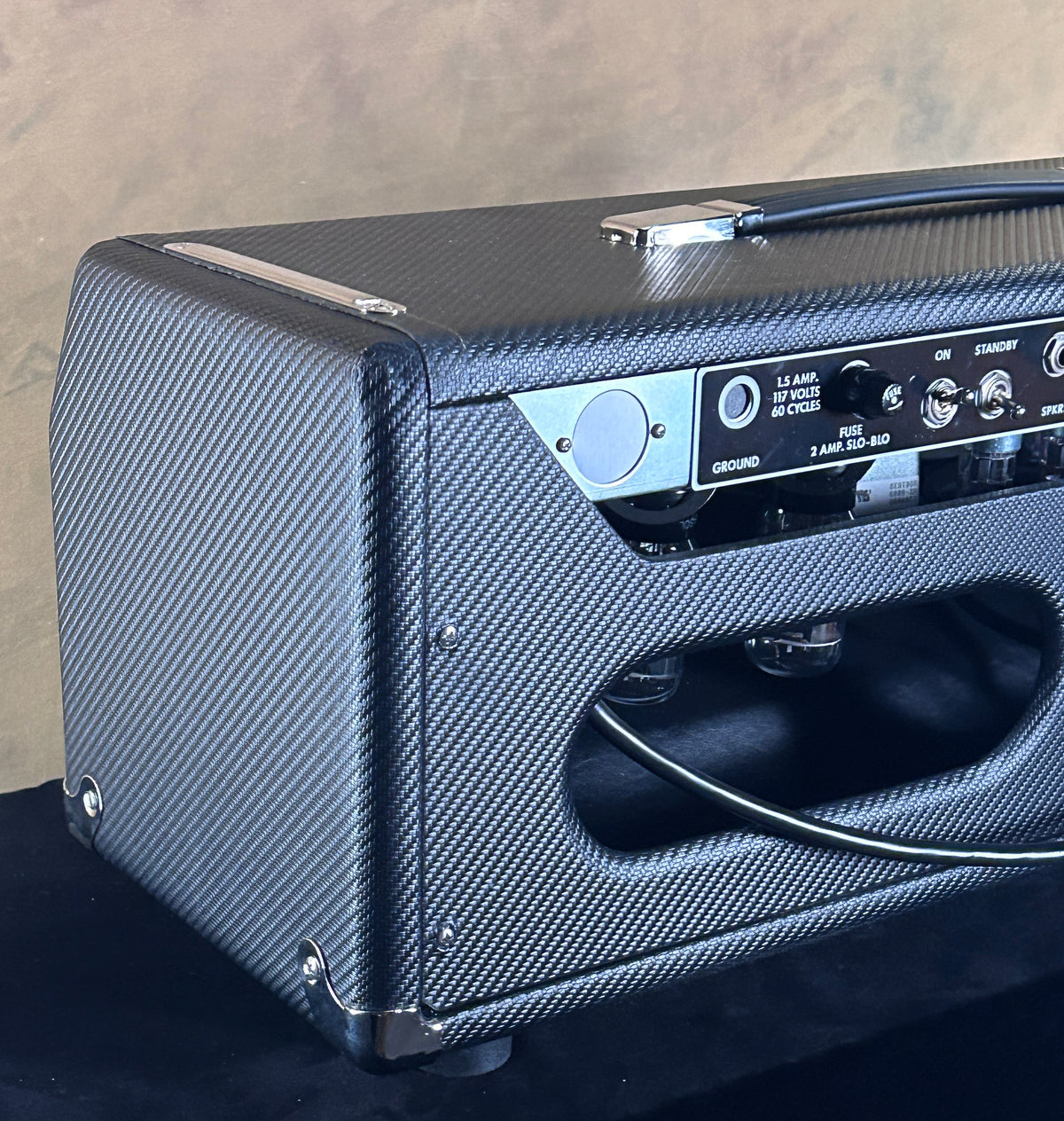 Welagen Ultraphonix/Vibroverb Head Black Carbon Fiber Tolex