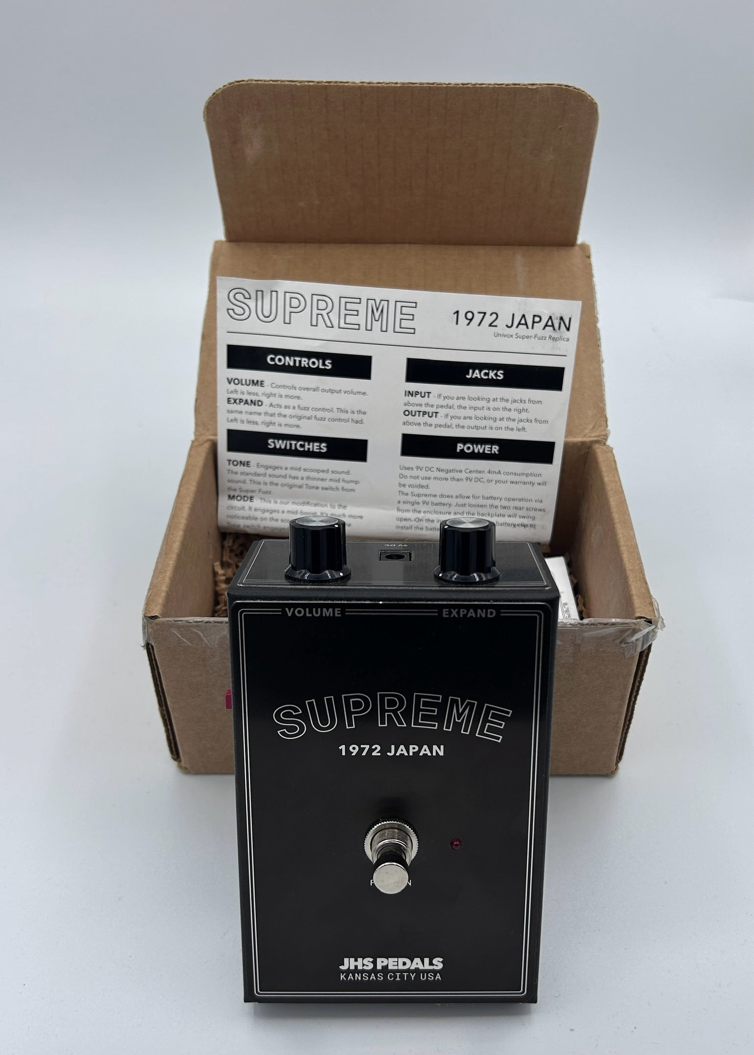 jhs pedals supreme JHS Supreme Fuzz 1972 Japan