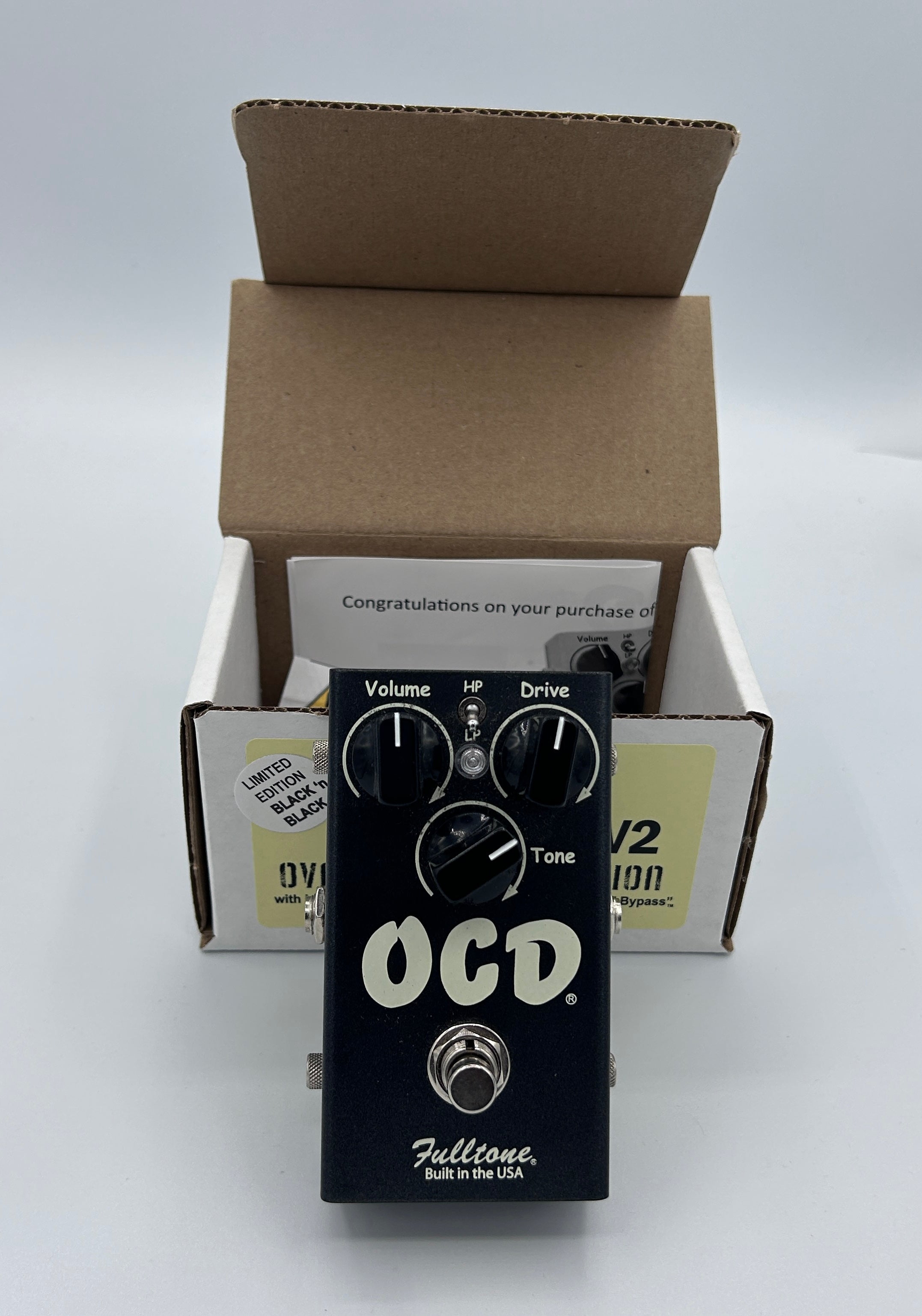 Fulltone OCD V2 Limited Edition Black n' Black