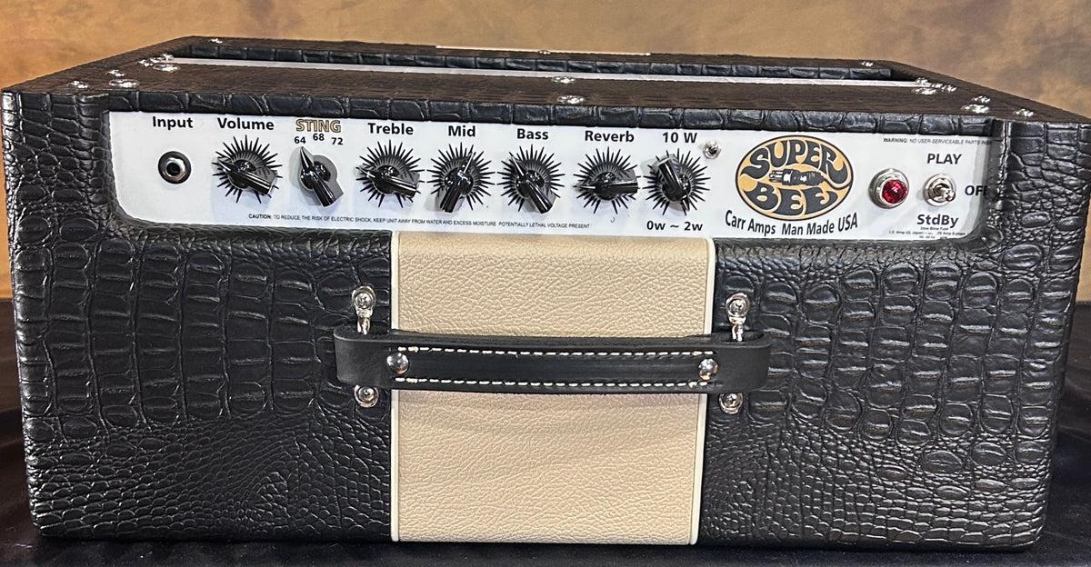 Carr Super Bee 1x12 Black Croc/Cream Combo Amp