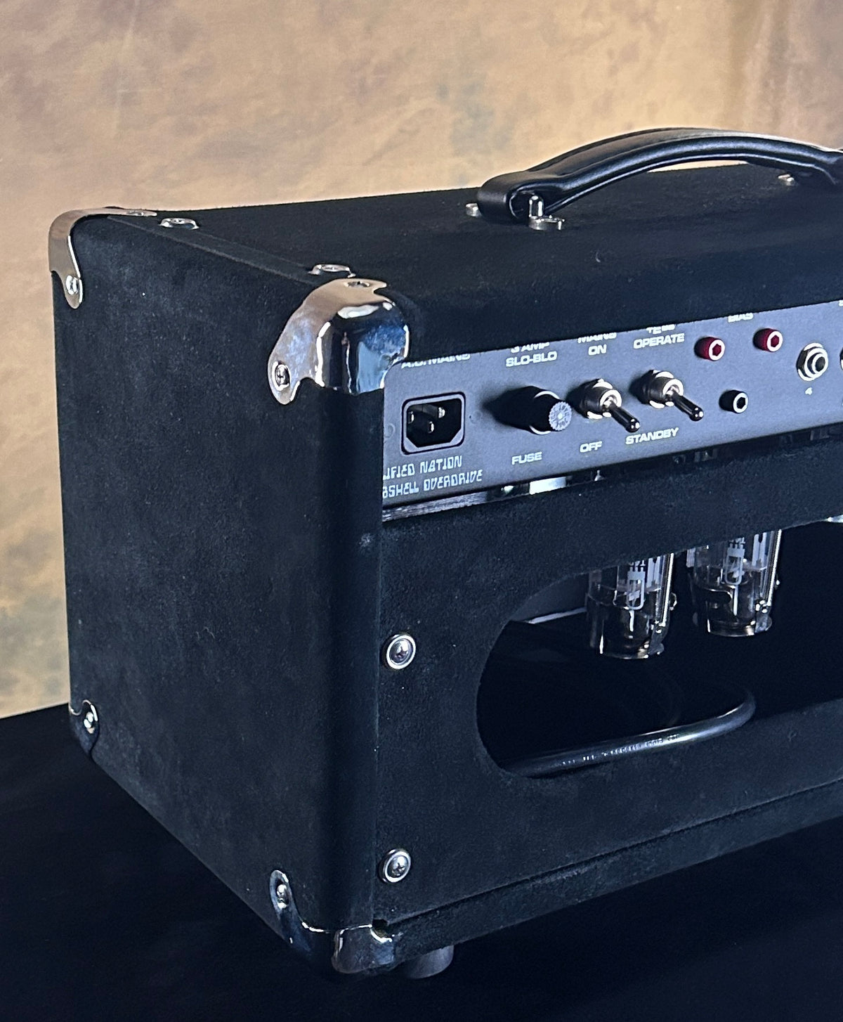 Amplified Nation Bombshell Overdrive 50W Head Black Suede