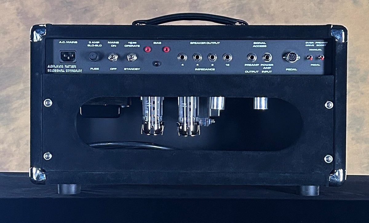 Amplified Nation Bombshell Overdrive 50W Head Black Suede