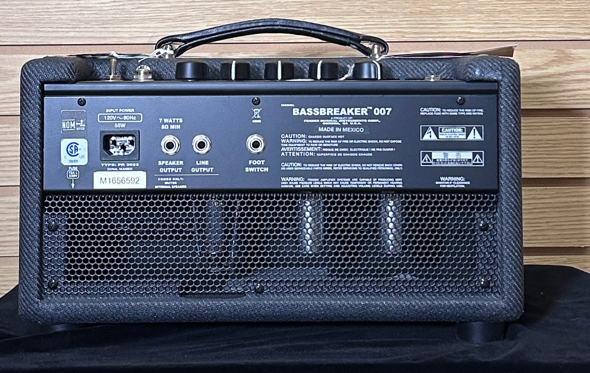 Fender BassBreaker 007 Head Black Tweed